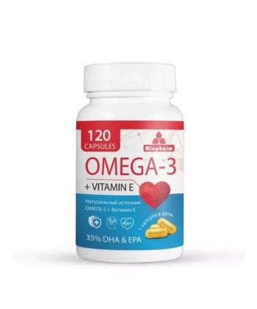 Miopharm Omega 3 + vitamin E 120 capsules -3 pcs