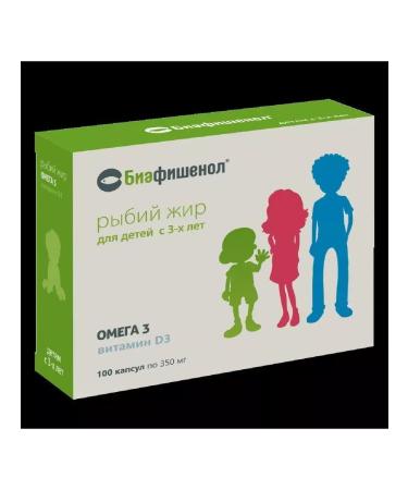 Biafichenol fish oil for children from three years old N100 KAKS P-3CT