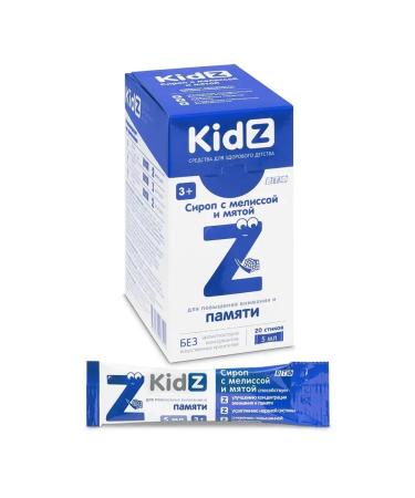 KIDZ (KIDZ) Syrup with lemon balm and mint 20 sticks 5ml -4Up