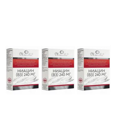 MIRROLLA Niacin (B3) Dad tablets 240mg 40 tab. - 3 units