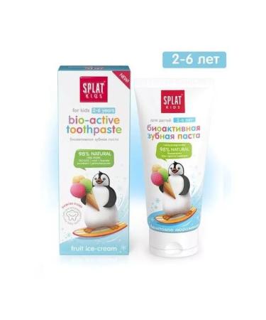 SPLAT Frows KIDS Toothpaste Fruit Ice Cream 50ml-3 pcs