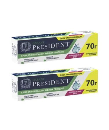 PRESIDENT Garant cream for fixing dentures 70 g - 2 units