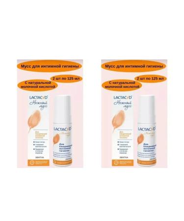 LACTACYD Lactacid for intimate hygiene mousse 4 pcs 125 ml