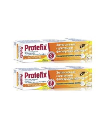 Protefix Extra-horsepower fixing cream for dental prostheses-2 pcs
