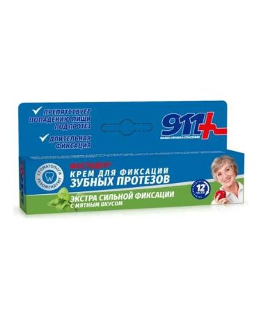 911 cream for fixing dentures Mostaden 40 ml-2 pcs