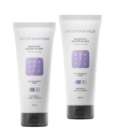 BEAUTIFIC Milk soothing after tanning with panthenol 200 ml 2pcs