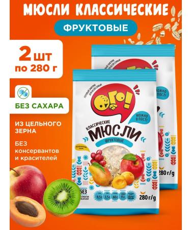 WOW MURULI with fruit classic 2x280g