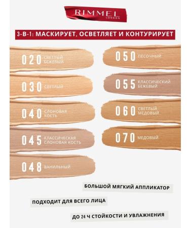 Rimmel The Multi-Tasker facial face consigner Strong cream tone 50 - Buy Online on GoSupps.com