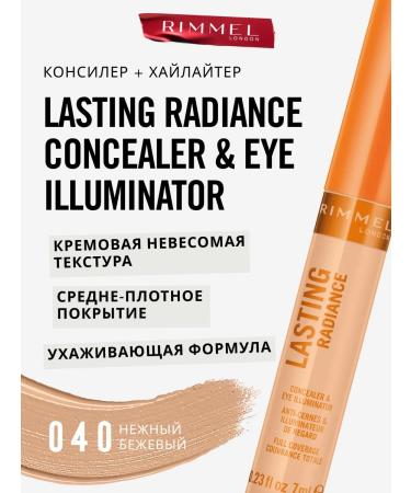 Rimmel Facial concealer highlighting Lasting Radiance tone 40