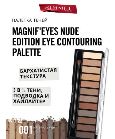 Rimmel Eye Shadows Magnif'eyes Nude Edition Paletka x12 nude