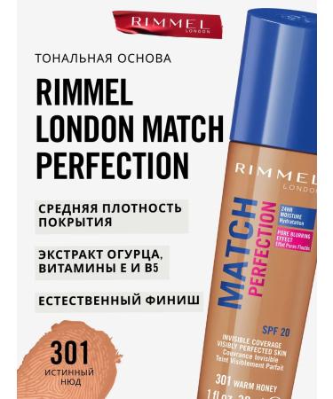 Rimmel Tonal Cream Facial Faces Match Perfection 301