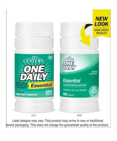 21st Century One Daily Essential 100 Tablets (multivitamin complex) - Buy Online on GoSupps.com