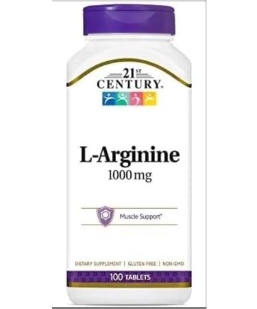21st Century L-Arginine 1000 Mg 100 Tablets (L-Arginine)