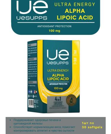 UESUPPS Alfa-Lipoic acid Ultra Energy 30 Softgel