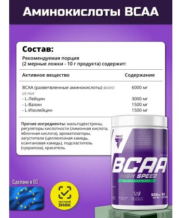 Trec Nutrition BCAA High Speed 500 g taste "cherries-greepefruit" - Buy Online on GoSupps.com