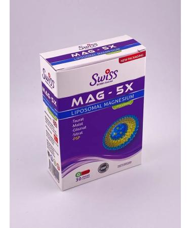 Gairbekstore Swiss MAG-5X. 30 capsules