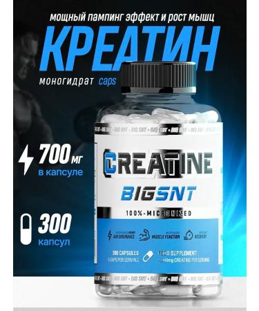 BIG Creatine monohydrate additive for muscles 300 capsules