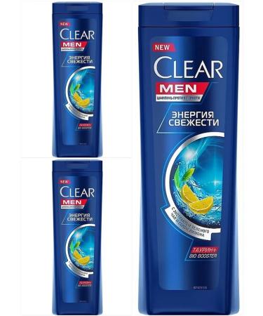 clear Hair shampoo Fresh energy 200 ml 3 pcs