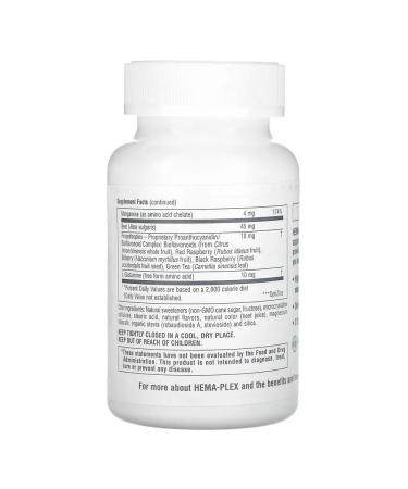 Natures Plus HEMA-PLEX iron 60 chewing tablets - Buy Online on GoSupps.com