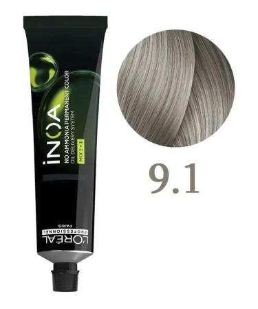 L'Oreal Inoa ODS2 dye oxidation without ammonia 9.1