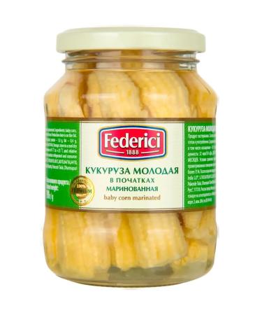 federici Corn in cobs young pickled 370 ml - Buy Online on GoSupps.com