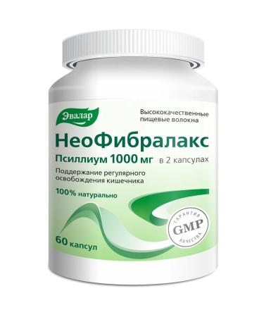 Evalar Neophylax intestinal cleansing psillium 1000 mg 60 capsules