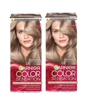 Garnier Persistent hair cream for hair tone 8.11 2 pcs 110 ml