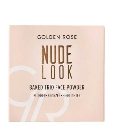 Golden Rose Shining powder 3 in 1 bronzer blush high -end nude nude - Buy Online on GoSupps.com