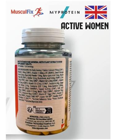 Myprotein Vitamin complex "Active Woman" - Buy Online on GoSupps.com