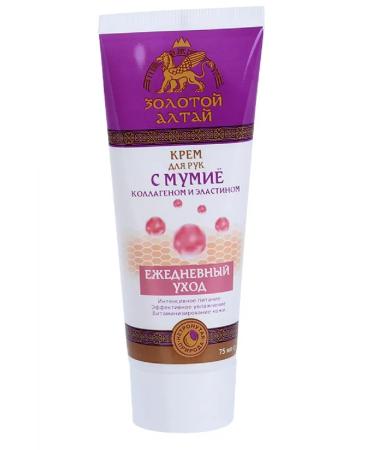 Beautiful life Golden Altai cream of the hands of Mumiye Collagen Elastin 75 ml