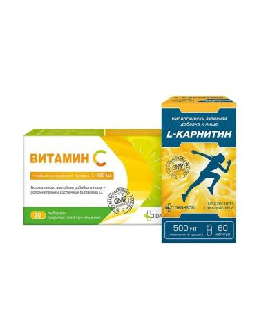 Beautiful life Set L-carnitin N60 Capsules + vitamin C 900 mg n20 tablets