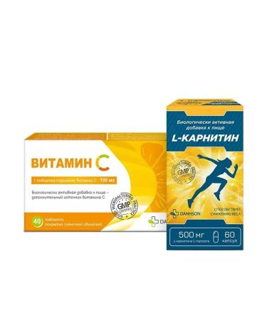 Beautiful life Set L-carnitin N60 Capsules + vitamin C 100 mg N40 tablets