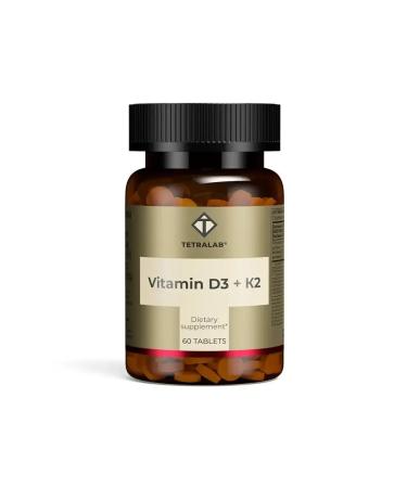 Beautiful life Tetralab vitamin D3+K2 60 pcs. tablets covered with shell m