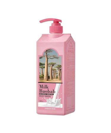 MILK BAOBAB Shower gel aroma of Damasian rose 1000ml