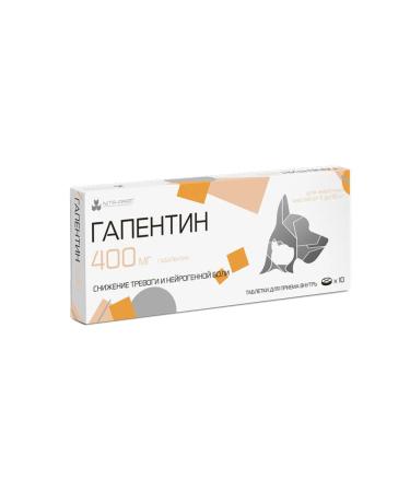 Nita-Farm Gapentin 400 mg sedative for cats and dogs weighing 5-30 kg tablets No. 10