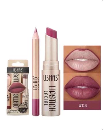 Cosmetics box Lipstick lip matte ushas tone 03