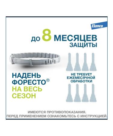 Elanco Forethrheast collapse from ticks and fleas for dogs more than 8 kg 70 cm - Buy Online on GoSupps.com