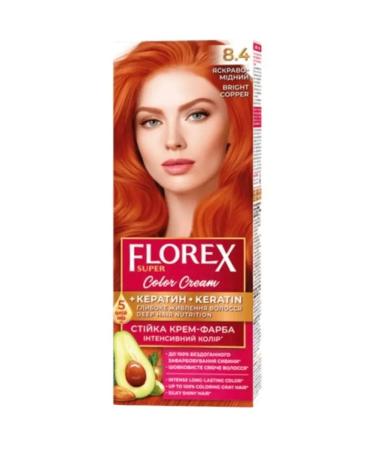 Velvet Florex Persistent Hair Cream tone 8.4 bright-honey