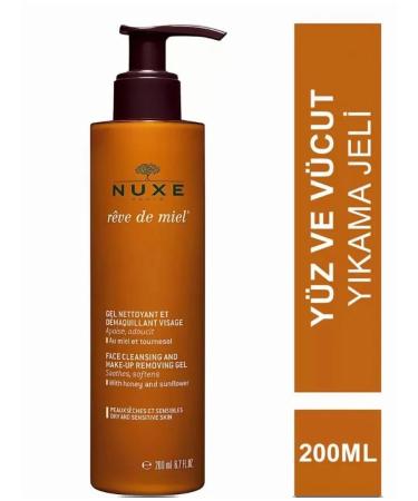 Nuxe Reve de miel face and makeup gel 200 ml