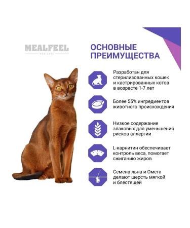 Mealfeel Dry food for sterilized with lamb 7 kg - Buy Online on GoSupps.com