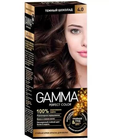 Gamma Hair cream for hair tone dark chocolate 4.0