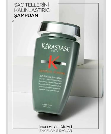 Kerastase Genesis Homme Masse Epaississant Male shampoo 250ml - Buy Online on GoSupps.com