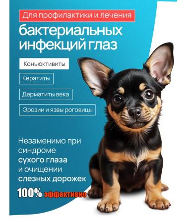 Drops for eyes for dogs with a soft formula (60 ml)