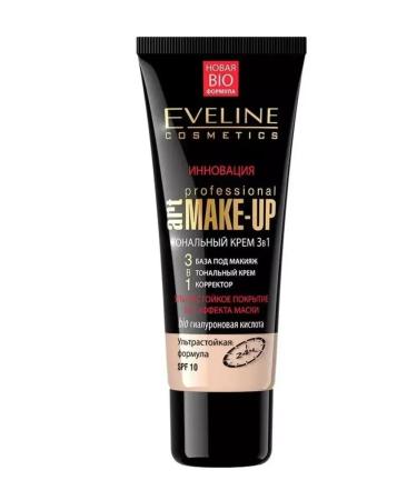 EVELINE Tonal cream 3B1 Art Professional Make Up ivory