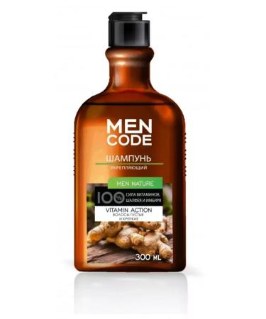 Men Code The shampoo strengthens with the extract of sage and ginger 300 ml