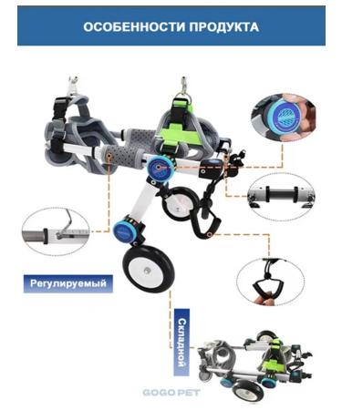 Folding wheelchair for dogs and cats - Buy Online on GoSupps.com