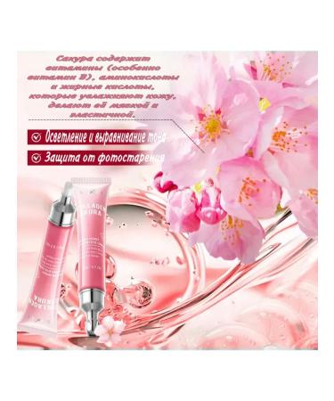 sadoer Skin cream around the eyes with collagen and sakura - Buy Online on GoSupps.com