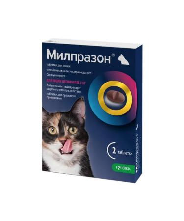 KRKA Anthelmintic for adult cats 2 tablets