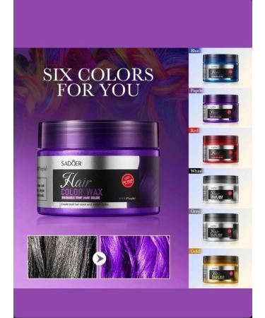 Cosmetics box Wax for temporary hair coloring 120 ml - Buy Online on GoSupps.com