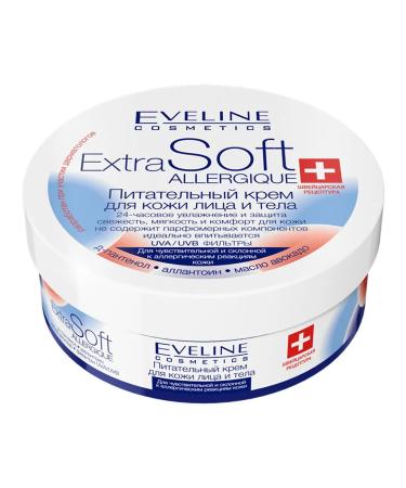 EVELINE Nourishing cream for the skin of the face and body 200 ml. -2 pcs - Buy Online on GoSupps.com